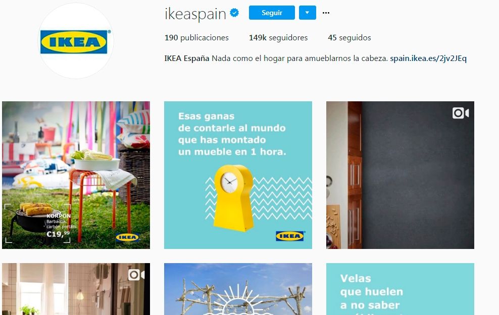 Usar instagram: Ikea