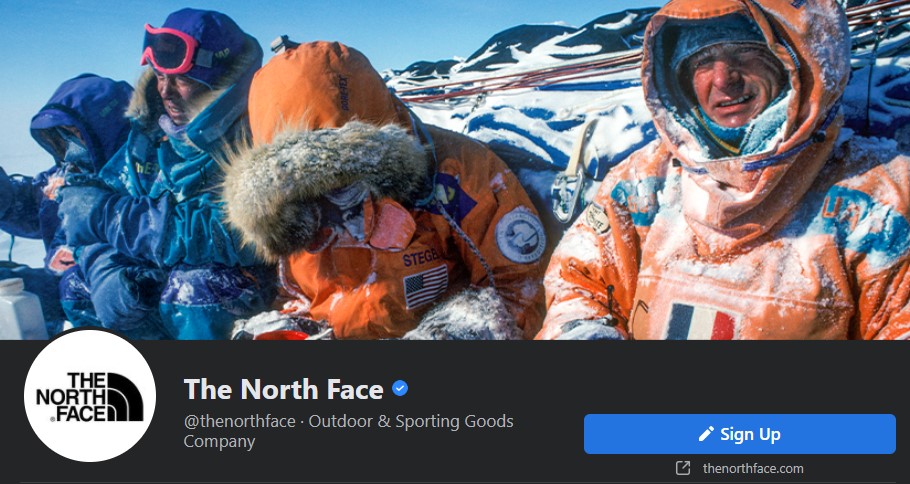 the north face facebook page